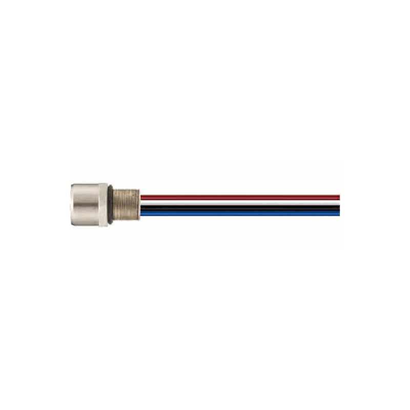 Connecteur femelle M8, 3 pol.,   IP67, 4A, non-blindé